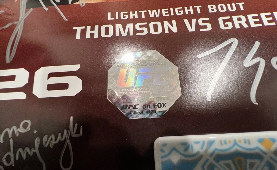 UFC Fight Night Robbie Lawler vs Mike Brown Poster SBC, Rumble Johnson, Joanna J - Image 4 of 4