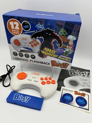 Legends Flashback Blast w/ 12 Built-in Games Including Space Invaders Tested CIB