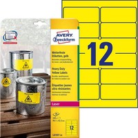 Avery Zweckform Folien-Etiketten, 99,1 X 42,3 Mm, Gelb 1 Bis 20 Stk Spare 21%