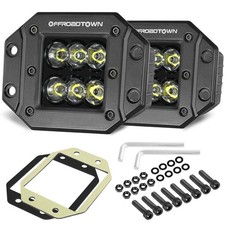 Flush Mount Led Pods Offroadtown 5 12000lm Cree Led Driving Lights Reverse
