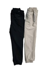 Old Navy Boys Joggers XL Black Beige Breathable 14-16 Drawstrings Lot Of 2