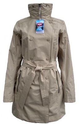 Women's Helly Hansen Wesley II Trench Coat KHAKI $220, Size: S