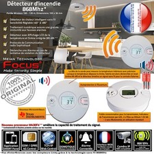 Centrale Alarme Connectée Détecteur Avertisseur Feu Incendie MD-240R Sans Fil 