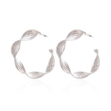 Twist Chunky Gold Hoop Earrings Big Exaggerate Gold C Hoop Earrings for Women Go