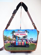 Paul Smith Bag Messenger Courier Laptop Bag Stripe Mini Car in Las Vegas Design