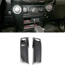 2Pcs Glossy Black Central Console Strip Cover Trim for Toyota 4Runner 2014-2024