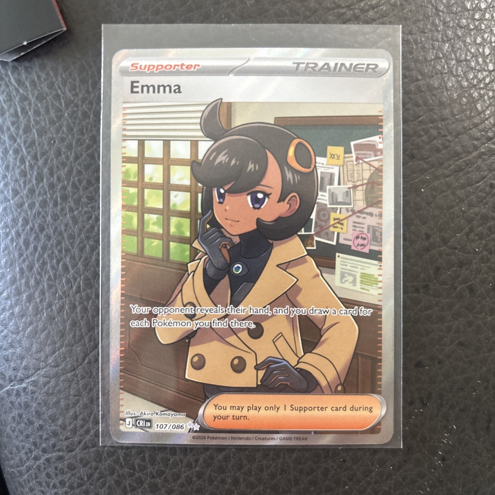Emma 107/086 Ultra Rare ME04: Chaos Rising Pokemon Holo Near Mint