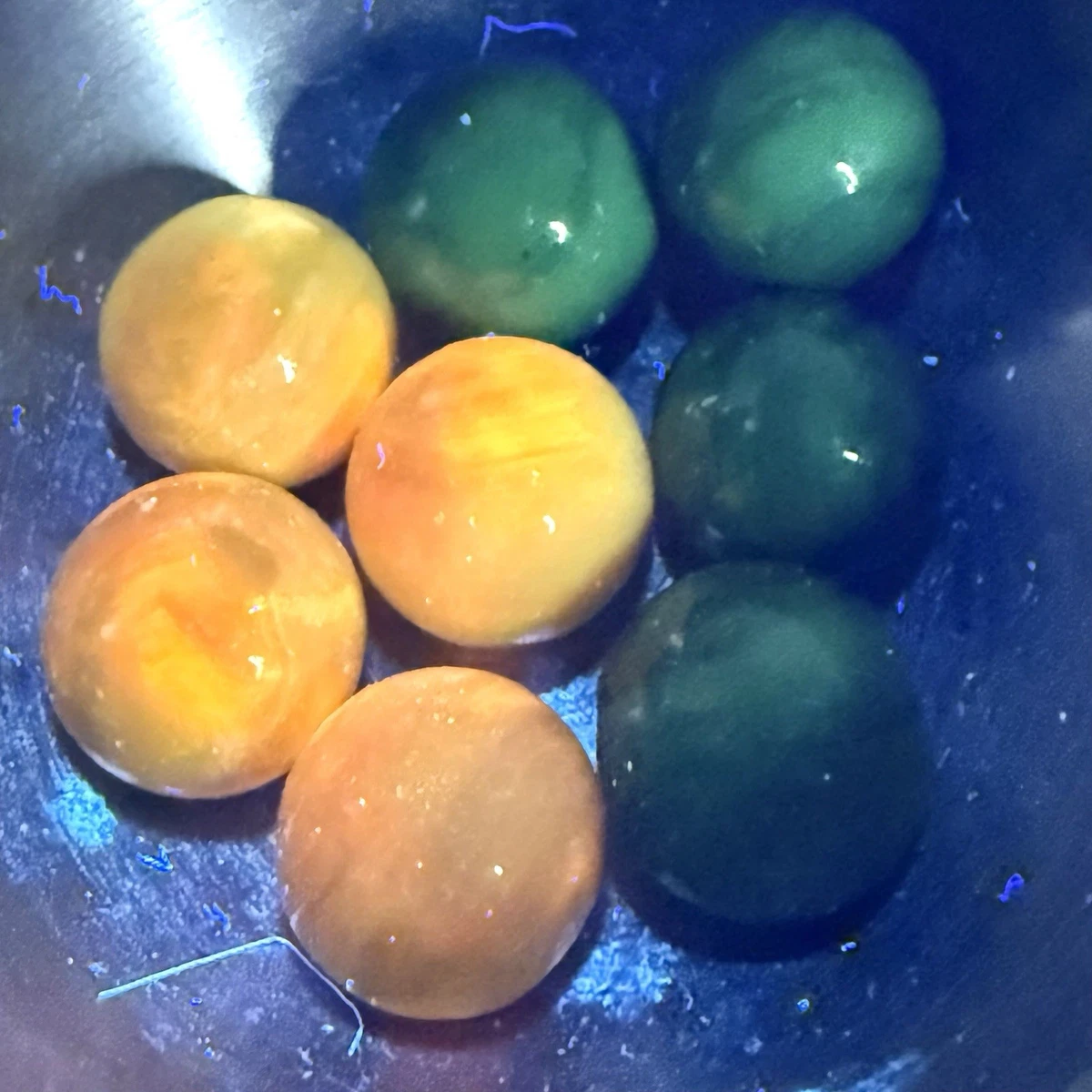大ゴールデンカピスマザーオブパール 小（Akro Agate）」マーブル小皿2 Akro Agate Agate Toy Marbles for sale - eBay
