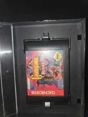 SEGA Genesis Castlevania: Bloodlines BLANK Case NO Manual TESTED WORKING