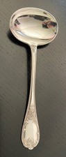 Christofle Marly Saucenl&ouml;ffel F&uuml;lle 18,5 cm versilbert - Guter Zustand