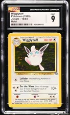 Pokemon 1999 Jungle Wigglytuff #16 Unlimited HOLO ⭐️CGC 9 MINT⭐️