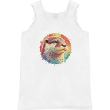 'Watercolour Otter Portrait' Adult Vest / Tank Top AV054847