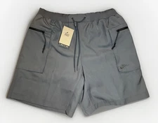 Nike Shorts Sportswear Tech Pack Woven Utility Gray Mens Size M MSRP. $115
