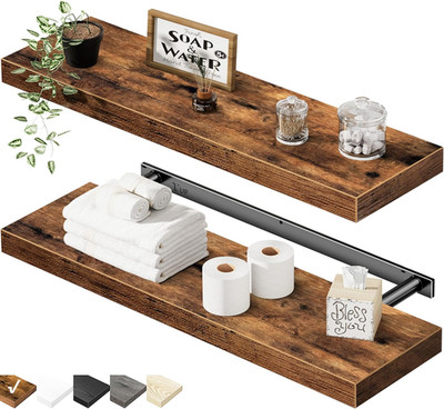 Floating Shelves for Wall 23.6'' Long - Wall Mounted Shelf Bathroom Kitchen Livin