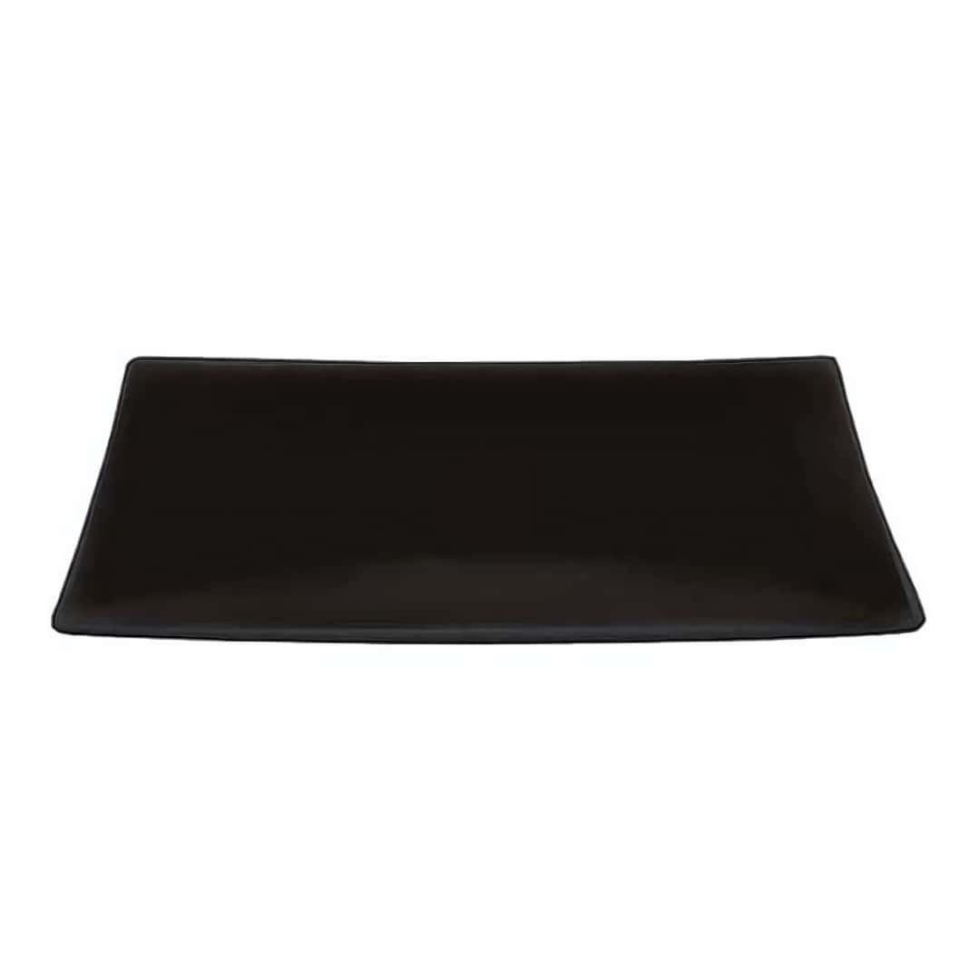 Black Rectangular Melamine Tray 42X29X2.2 Cm | Buffet Service