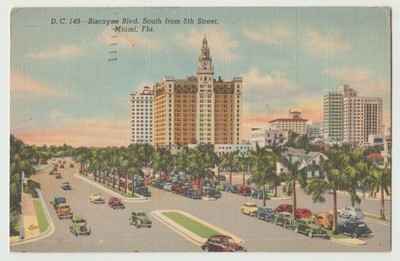 Florida, Miami, Biscayne Blvd. south from 5th. St.