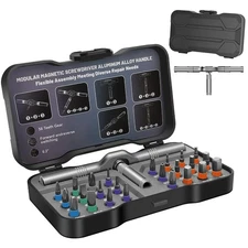 24 in 1 Magnetic Screwdriver Set, DIY Ratchet Screwdriver Set, Multi Bit Magn...