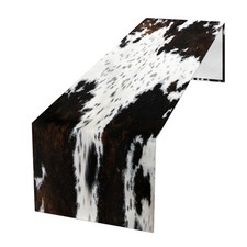 Western Cowhide Table Runner Black Brown Cow Print Table Runners Western Home...
