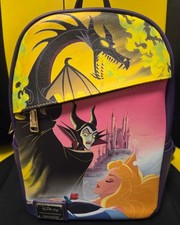 Mochila Disney DEC Loungefly PALM La Bella Durmiente y Malificante Nueva con Etiquetas