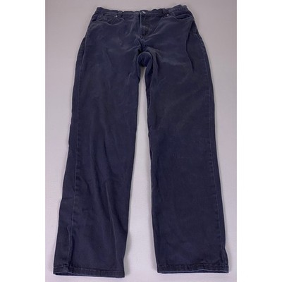 Gloria Vanderbilt Amanda Jeans Women's 12 Long Black High Rise Tapered Stretch