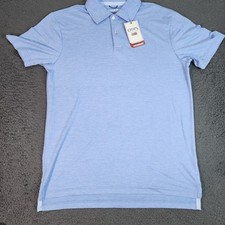 Chaps Polo Shirt Mens Small Blue Everyday Performance Short Sleeve Golf Casual