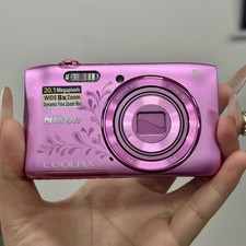 Nikon Coolpix S3600 20.1MP 8x Optical Zoom Digital Camera Pink English 95 New