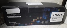 2-Pack TN221 Toner Cartridges Compatible Replacement For Brother Black 05/2026