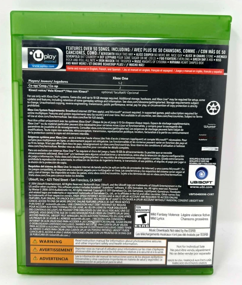 Rocksmith 2014 Edition Xbox One CIB - Image 2 of 3