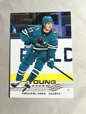 2025-26 Upper Deck Series 2 Michael Misa Young Guns RC #487 San Jose Sharks