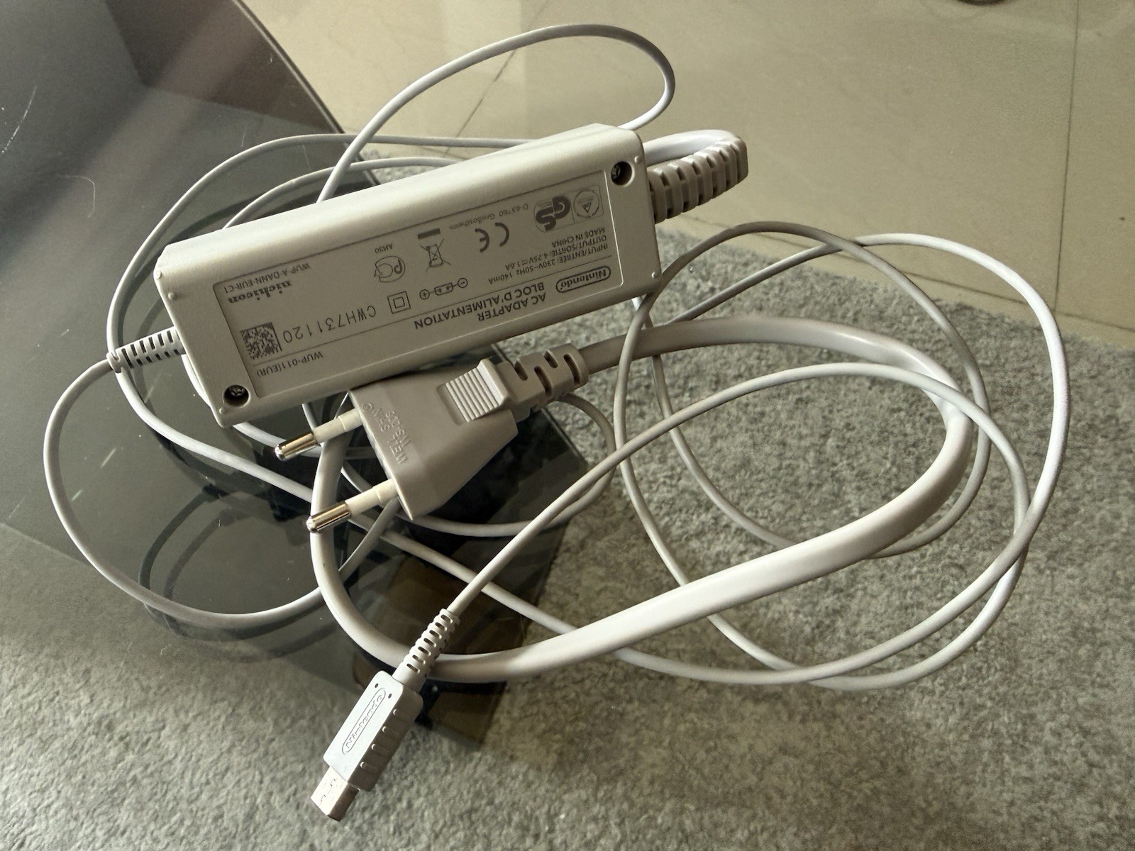 chargeur officiel Game Pad nintendo Wii U