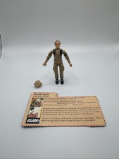 Vintage 1983 GI JOE FALCON PILOT Code Name GRUNT w  FILECARD