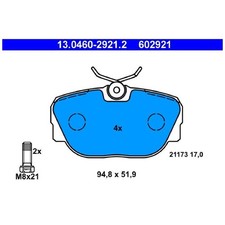 Satz Bremsbeläge Bremsklötze vorne für BMW 3-er E30 Z1 | 24026258
