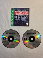 Konami Metal Gear Solid PS1 2-Disc Set M-Mature NTSC-U/C (US/CA) 1998 w/manual