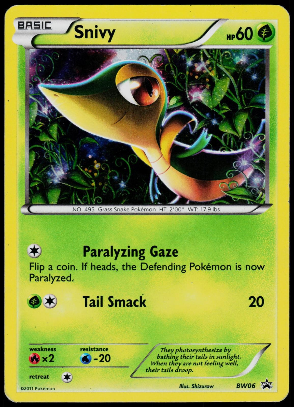 Snivy BW06 Black And White Promo - Holo Pokemon MP (Promo)