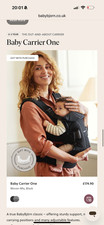 Baby Bjorn Baby Carrier One Air 0-3 Years (3.5-15kg) Anthracite/Black Mesh