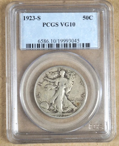 1923-S WALKING LIBERTY HALF DOLLAR PCGS VG10 993045