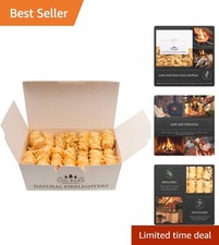 Natural Firelighters Box of 40 – Eco-Friendly Fire Starters for BBQ & Open Fires 0.37 per lighter