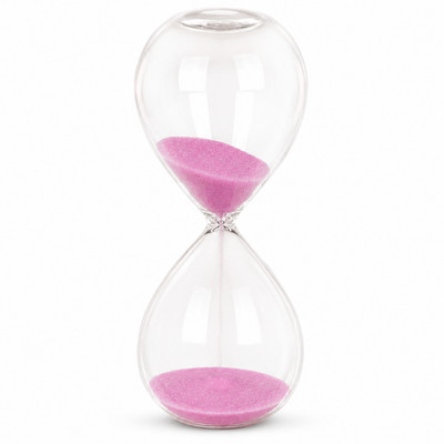 OOTB Glas Sanduhr 5 Minuten Pink