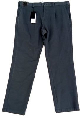 Autograph Men's Trousers Slate Tapered Fit Texture Dobby Pleat Front Chino New
