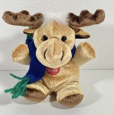 Rare Vtg DanDee Collectors Choise MOOSE Blue Scarf Plush 6" w/Sound