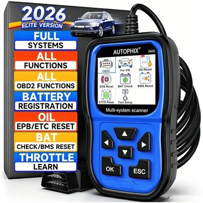 AUTOPHIX 5600 Fit for VW Code Reader Full System OBD2 Diagnostic Scanner ABS SRS
