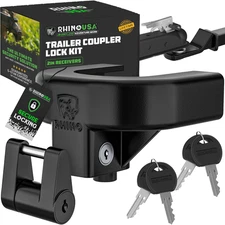 Rhino USA Trailer Hitch Coupler Lock Kit (for 2" Trailer)