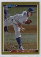 2020 Bowman Heritage Chrome Prospects Gold Refractor 34/50 Eric Pardinho sy5