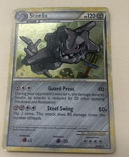Steelix Cosmos Holo 24/95 HG & SS Unleashed 2010 Pokemon Card