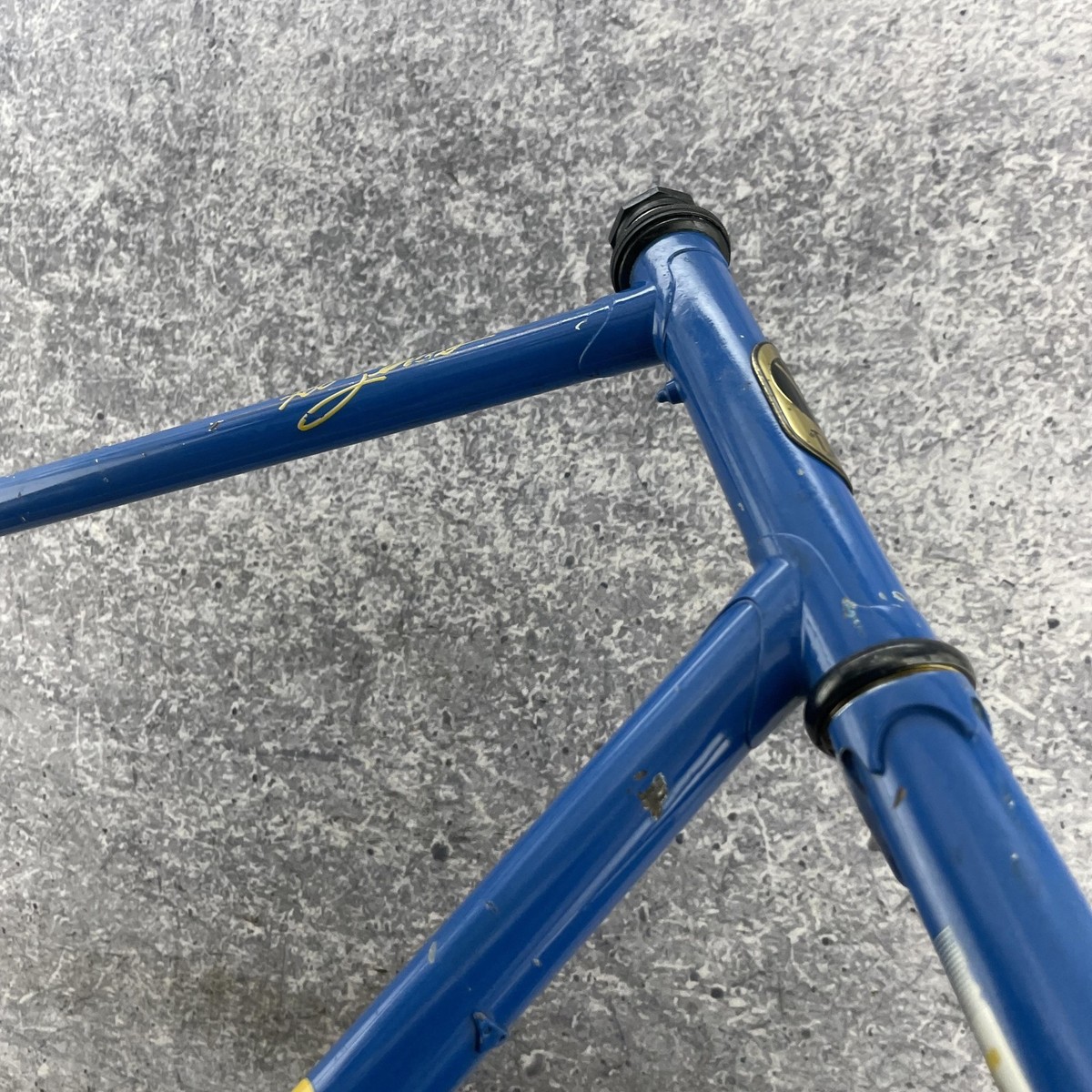 Cadre Vélo De Route Vintage Trek 460 Taille 61 Cm - Reynolds 531, USA, Bleu Acier, Avec Fourche