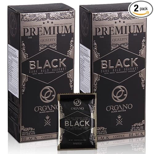 2 Box Organo Gold Gourmet Black Coffee, Organic 100% Certifi