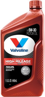Valvoline High Mileage MaxLife 5W-30 Synthetic Blend Motor Oil 1 QT