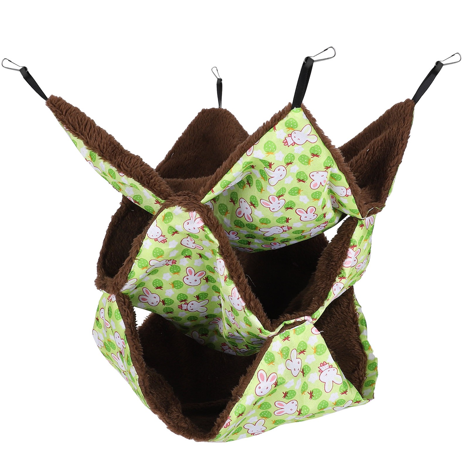 Triple‑Layer Hammock Small Animal Pet Cage Hamster Soft Warm Sleeping Hanging PT