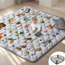 Thickened Soft Cotton Baby Play Mat 50x50, 30 Thicker, Anti-Slip, Foldable