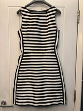 Next Black & White Striped Bodycon Dress, UK 8